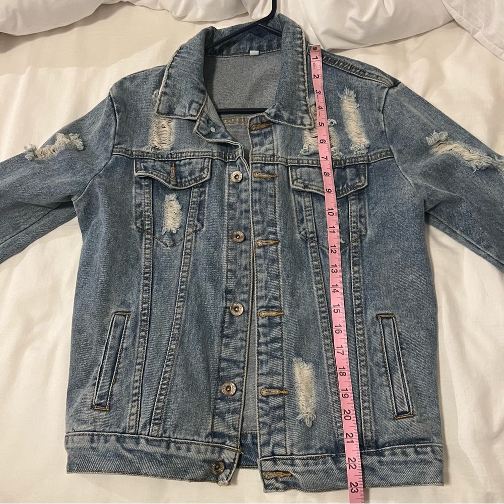Distressed Jean Jacket - Picture 8 of 8